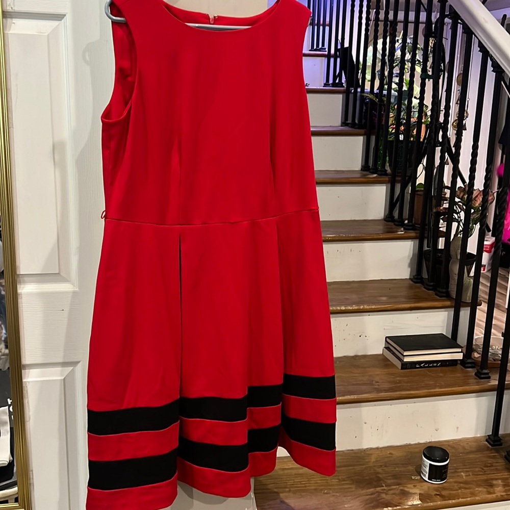 Calvin Klein Red Stripe Dress